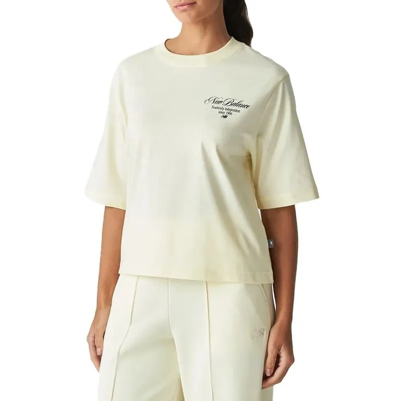 Camiseta New Balance Pressed Flowers Feminina Branco Off G
