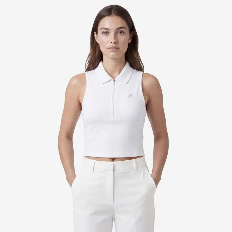 REMERA MUSCULOSA FEMENINA FILA COURT EASE - BLANCO/BLANCO - L