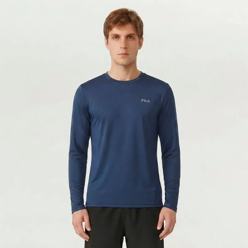 Camiseta Manga Longa Fila Basic Sports Masculina P