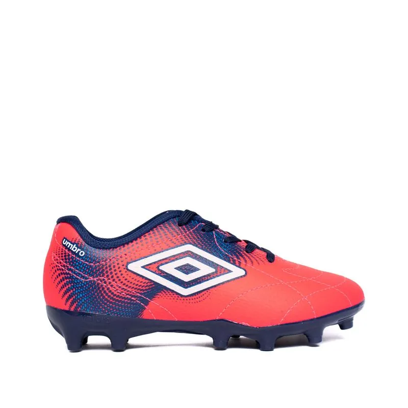Chuteira Campo Infantil Umbro Class Neo Jr Diva Pink/Marinho - 35