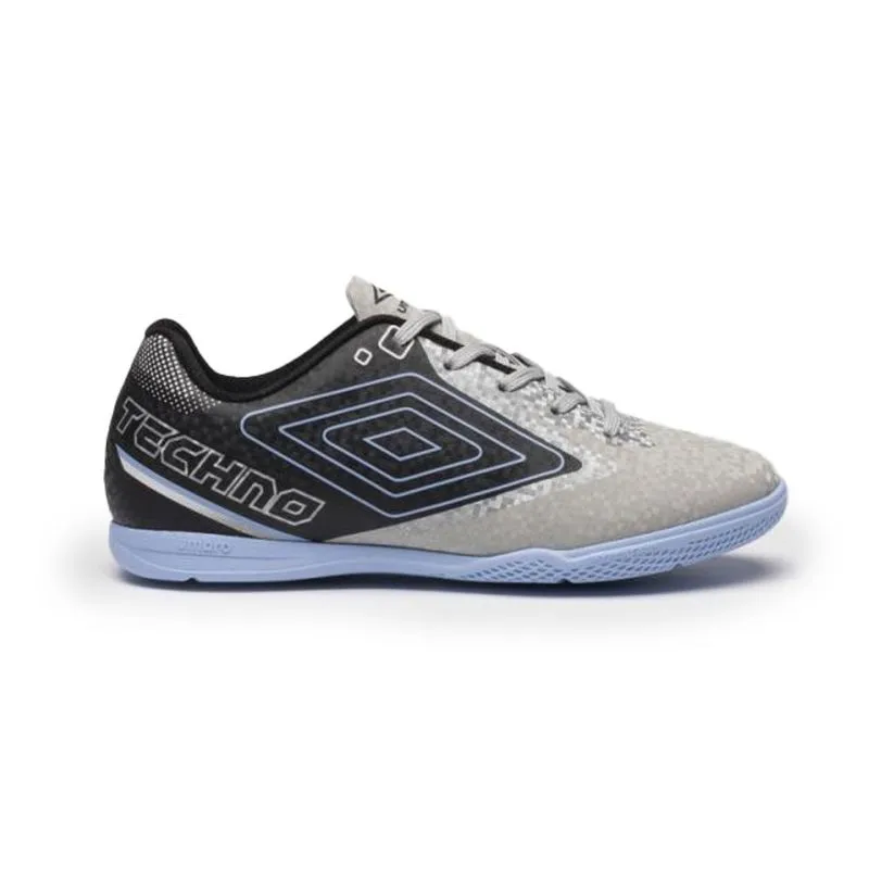 Chuteira Futsal Umbro Techno II Jr Infantil Cinza 36