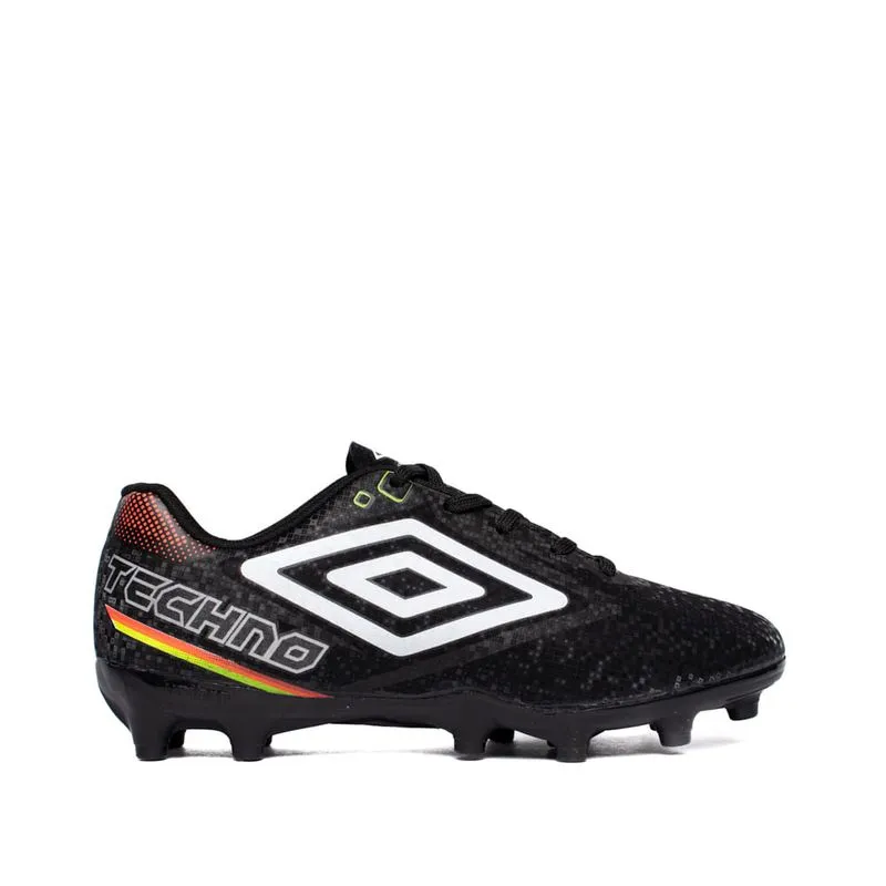 Chuteira Infantil Umbro Techno Ii Jr Campo Preto/Branco - 36