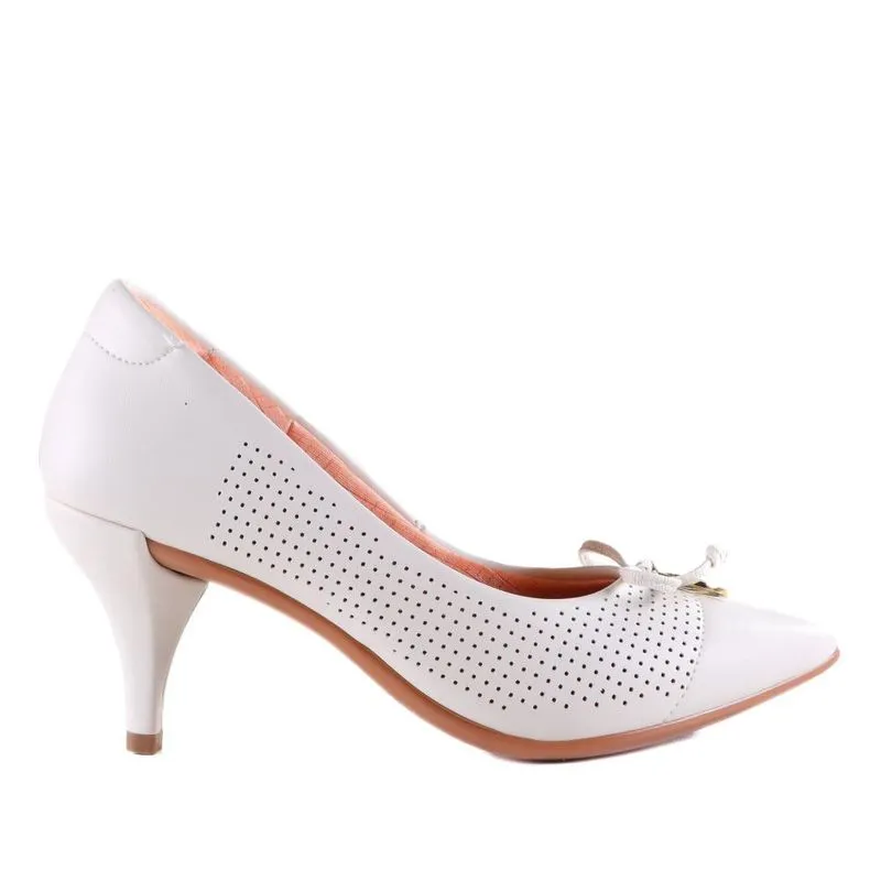 Scarpin Zariff Feminino Confort 1542-007 Off White 35