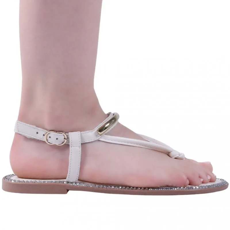 Sandália Feminina Rasteira Zariff 1618003252 38 / Branco