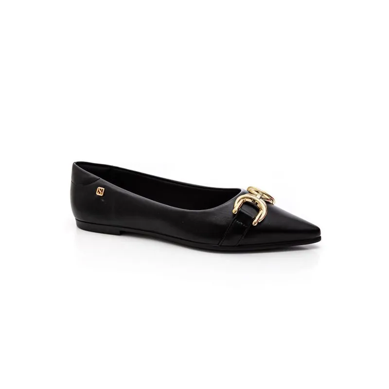Sapatilha Santinelli Feminina Bico Fino 1600-036 Preto 39
