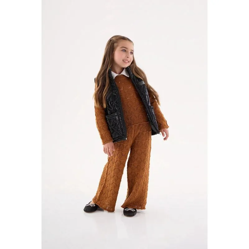 Colete Infantil Up Baby Inverno Puffer Preto