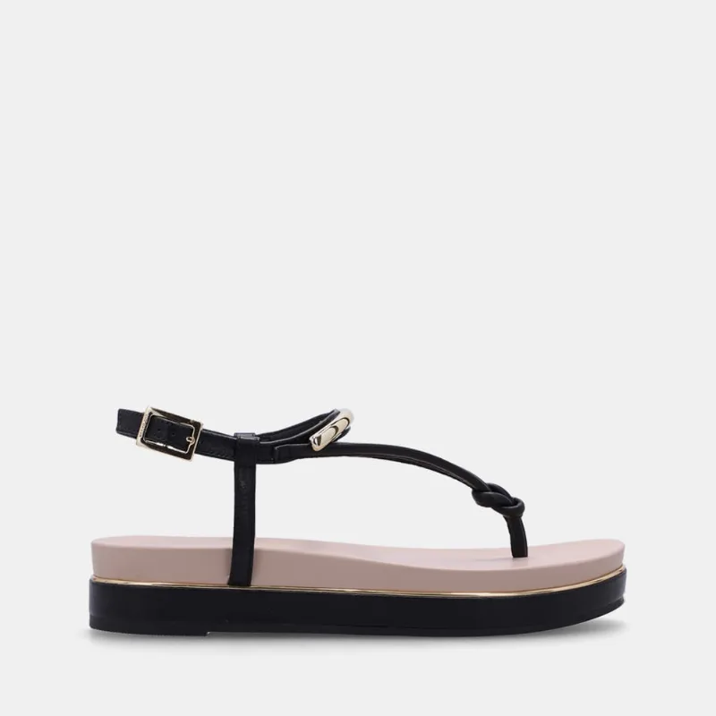 Sandália Flatform Saara Preto - 58890400 36