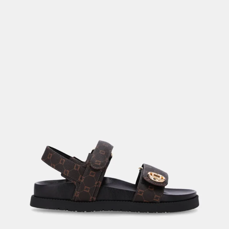 Sandália Flatform Monograma Mocca - 80650007 36