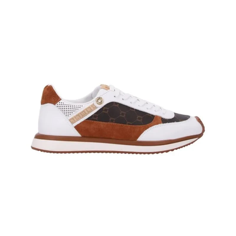 Tênis Feminino Luz Da Lua 80810003 Monograma Ll Mocca Ambar 35 / BIANCO/MOCCA/AMBAR/OURO