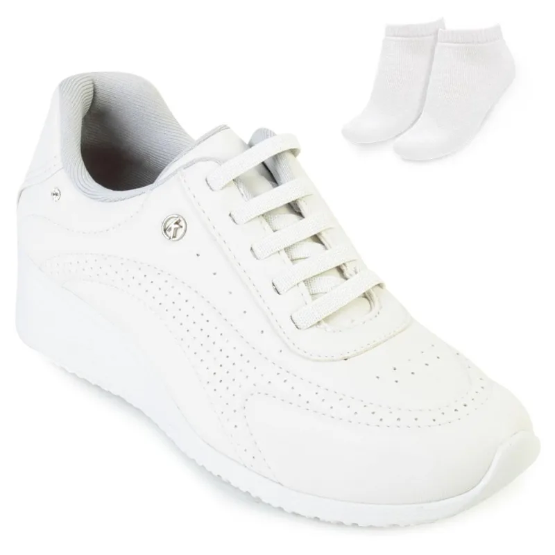 Tênis Kolosh Upper Casual e Meia KL23-C1811 38 / Branco