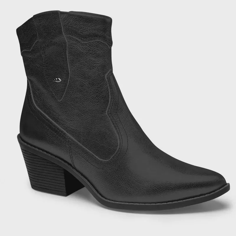 Bota Feminina Country Cowgirl Bico Fino Dakota G6021 Couro