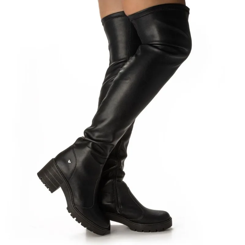 Bota Over Knee Feminina Mississipi Preto Q8971 36