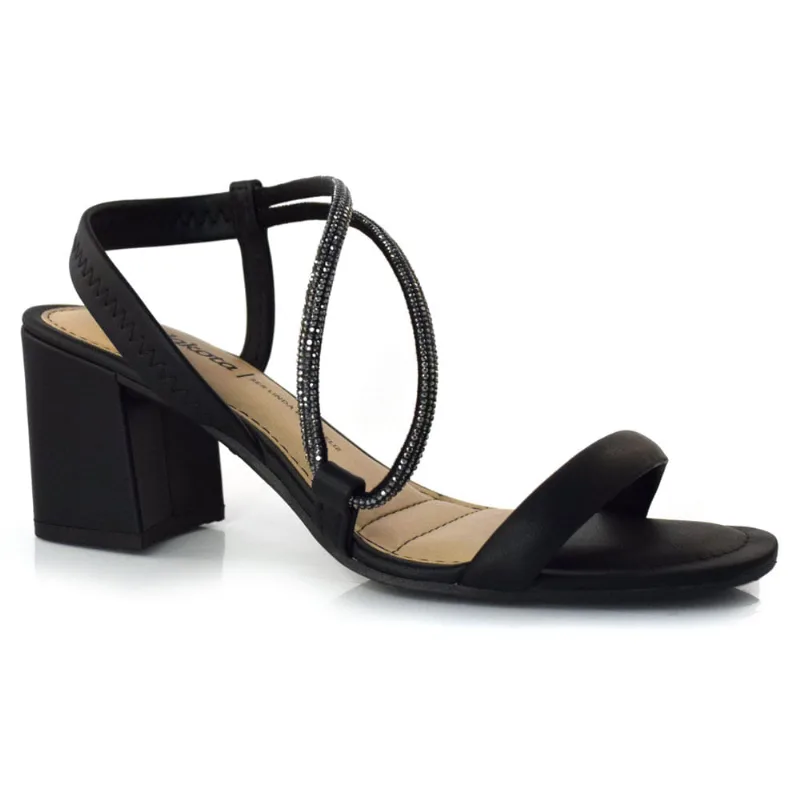 Sandália de Salto Bloco Feminina Dakota Preto Y6181 38