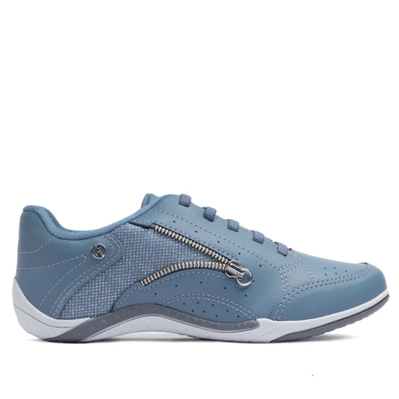 Tênis Feminino Kolosh Casual Zíper Azul - 40