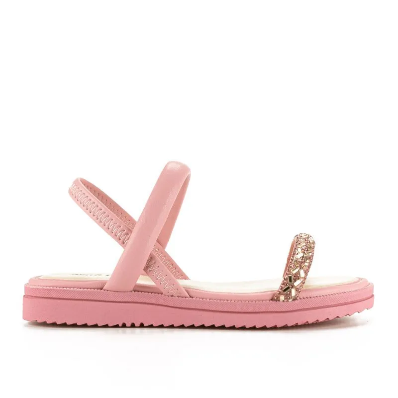 Sandália Pink Cats Infantil Flatform Rosa 29