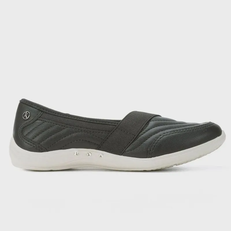 Tênis Kolosh Slip On Preto Feminino Casual Confortavel