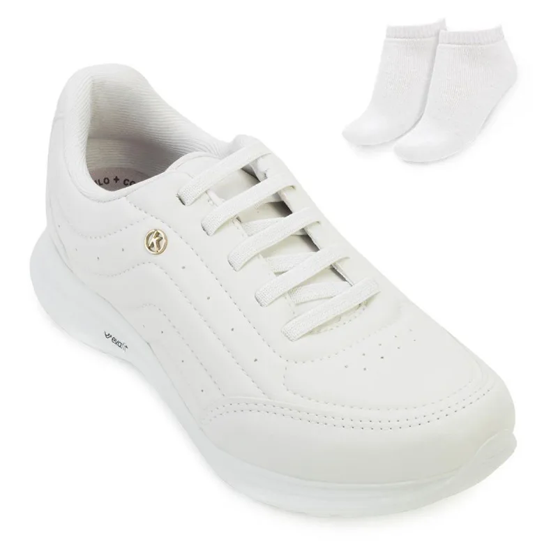Tênis Kolosh e Meia KL23-K8428 36 / Branco