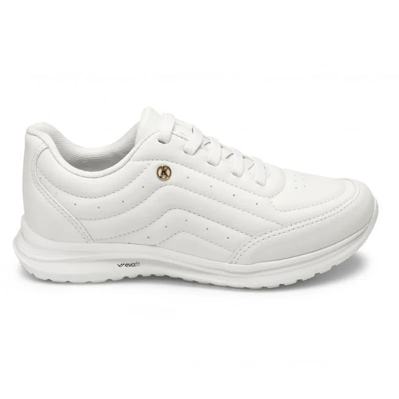 Tênis Casual Kolosh SportStyle Matelassê Feminino Branco WHITE - 40