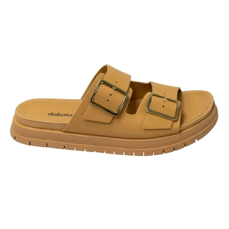 Chinelo Dakota Y6701 Almeria Dakar com ajustes Caramelo