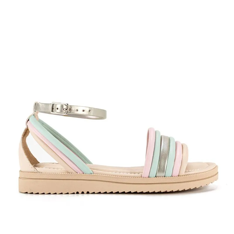 Sandália Pink Cats Infantil Flatform Colorida 35