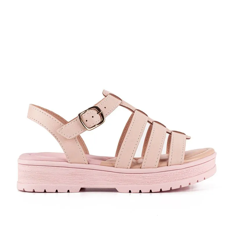 Sandália Pink Cats Infantil Flatform Rosa 35