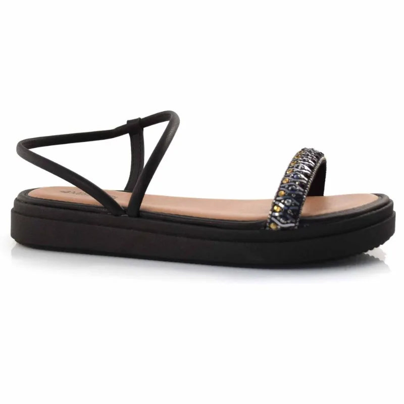 Sandália Flat Feminina Mississipi Preto MI242 38
