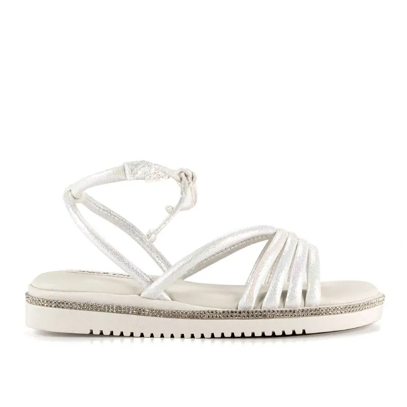 Sandália Pink Cats Infantil Flatform Branca 32
