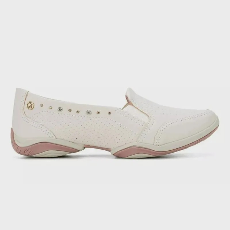 Tênis Kolosh Slip On Strass Feminino Rose