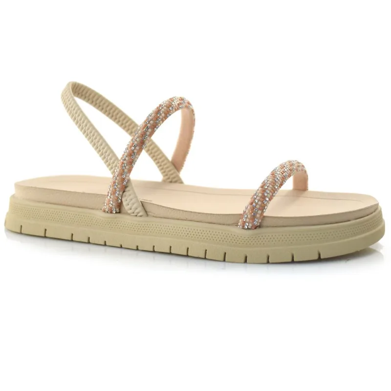 Sandália Flat Feminina Dakota Off White Y6891 40