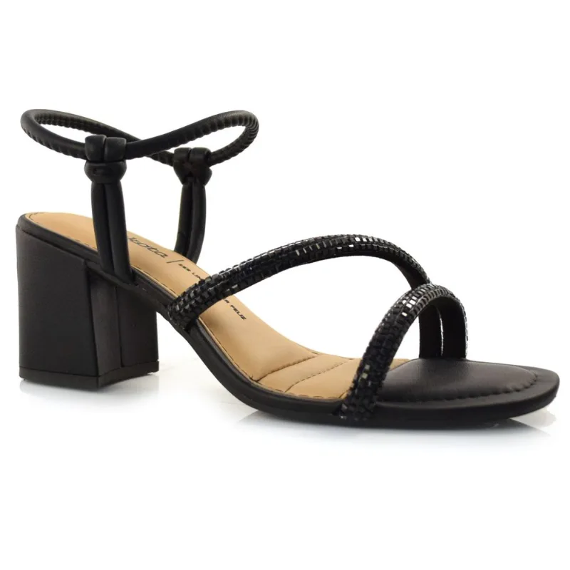 Sandália Feminina com Salto Bloco Dakota Preto Y6693 37