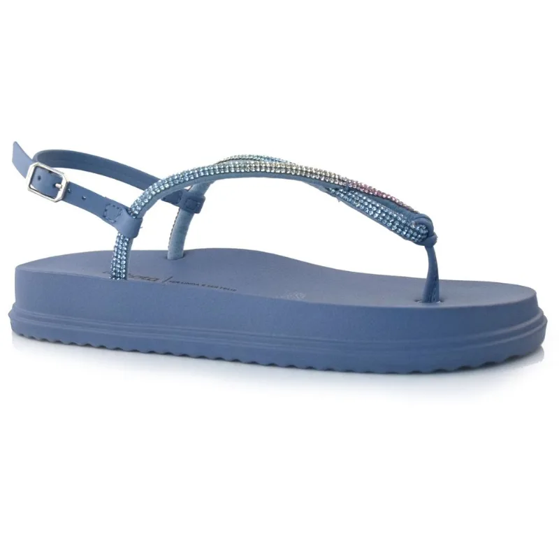 Sandália Flat Feminina Dakota Azul Y6241 36