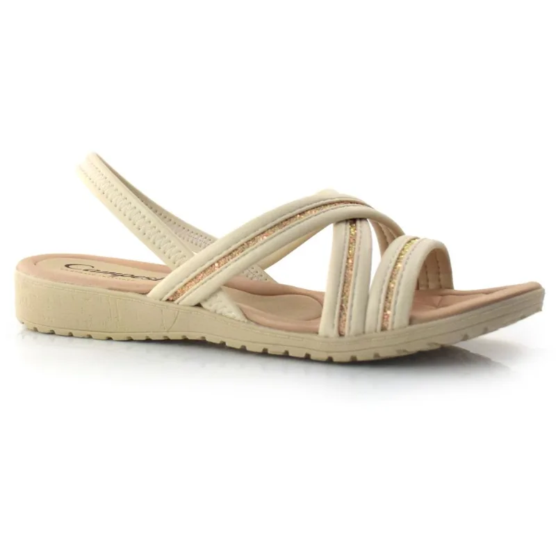 Sandália Feminina Campesí Creme L9513 34