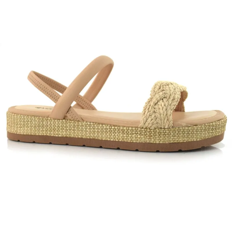 Sandália Flat Feminina Mississipi Creme MI092 34