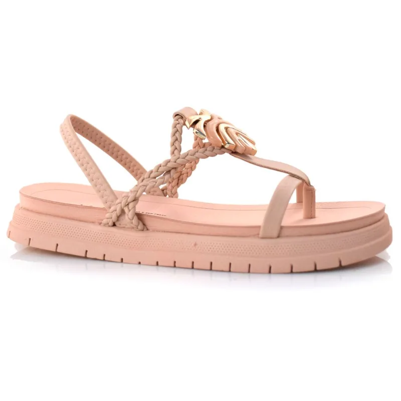 Sandália Flat Feminina Dakota Rosa Y6632 39