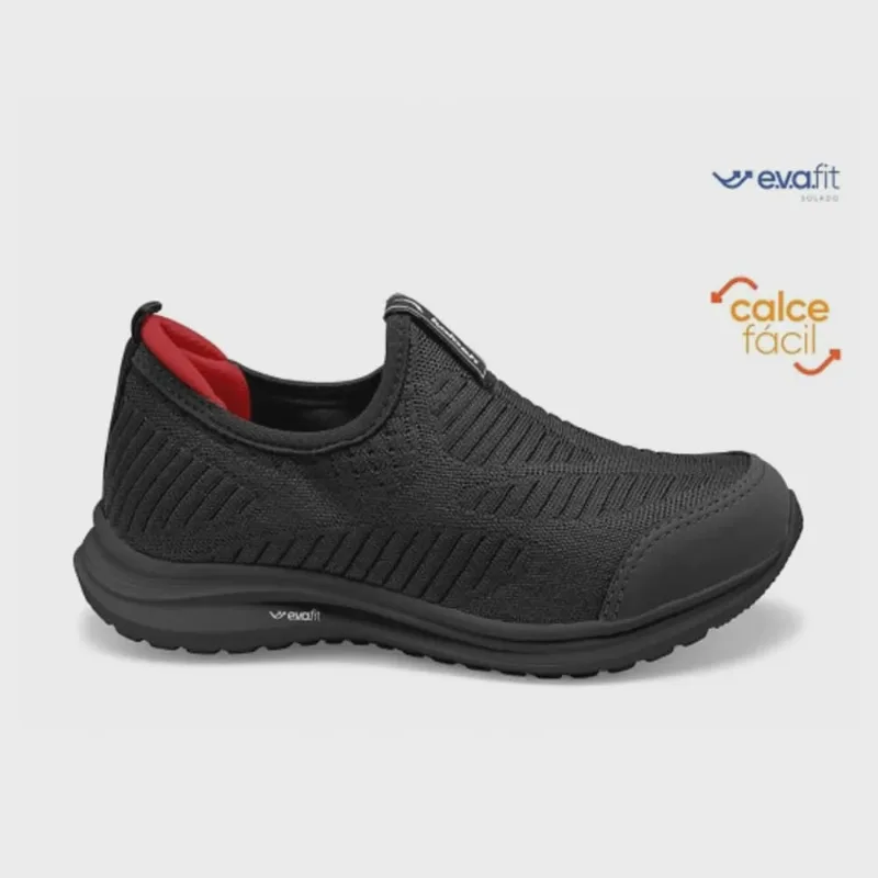 Tênis Infanto-juvenil Slip On Lix Preto Pimenta Kolosh I0024-0006