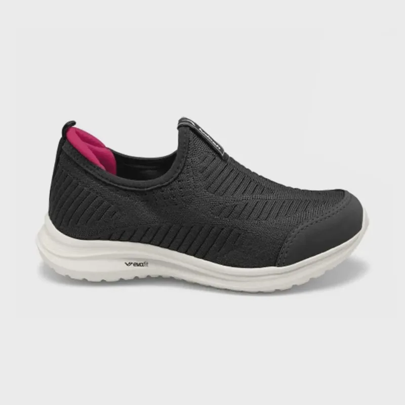 Tênis Infanto-juvenil Slip On Lix Preto Magenta Kolosh I0024-0001