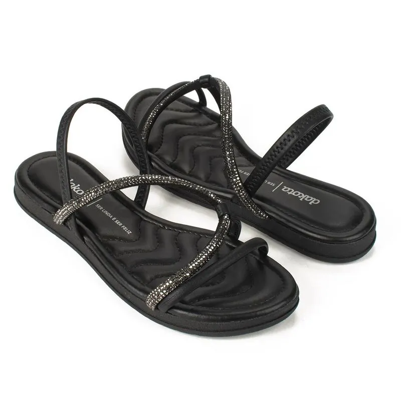 Sandalia dakota flatform com brilho Y7062