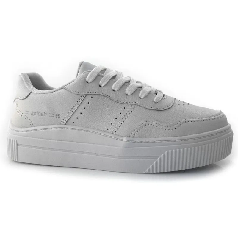 Tênis Feminino de Couro Kolosh Branco C3389 39