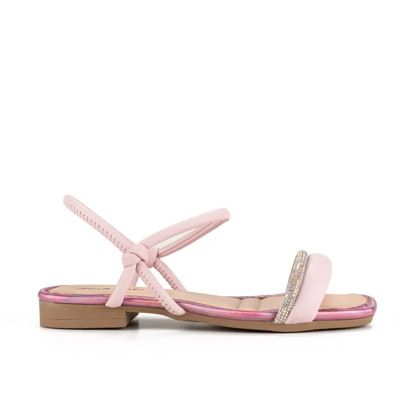 Sandália Pink Cats Infantil Rasteira Rosa 31