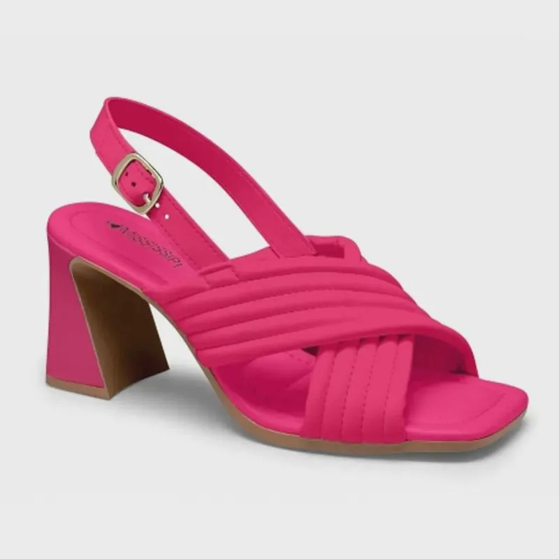 Sandália Feminina Salto Bloco Petúnia Mississipi Q9742-0003