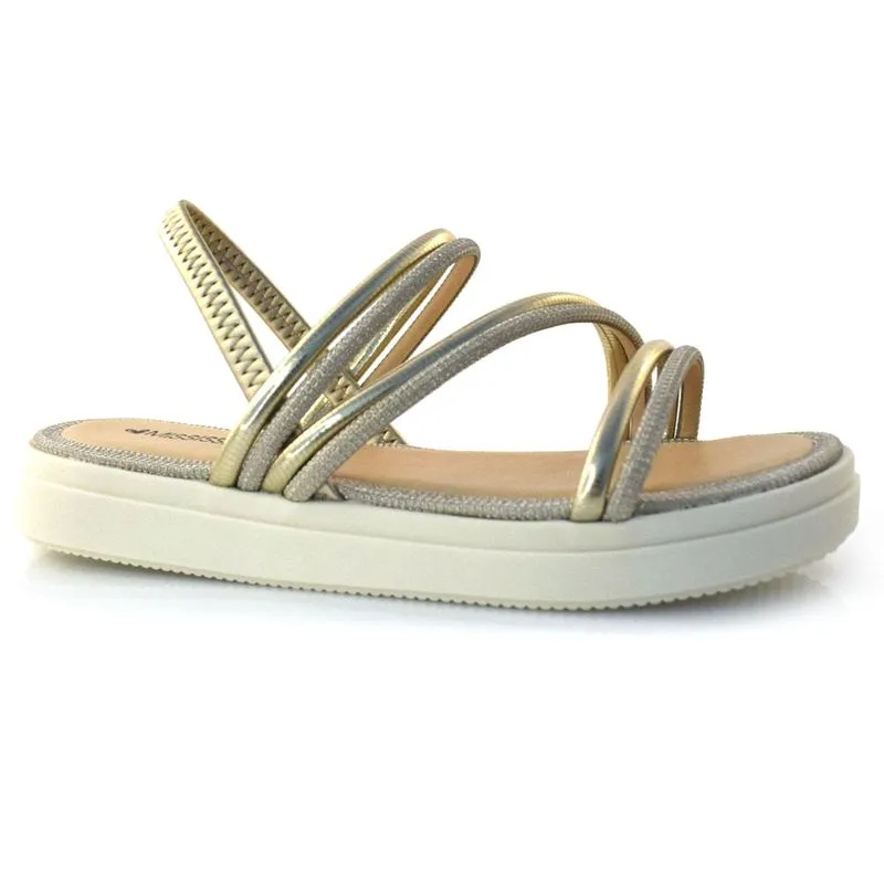 Sandália Flat Feminina Mississipi Dourado MI592 36