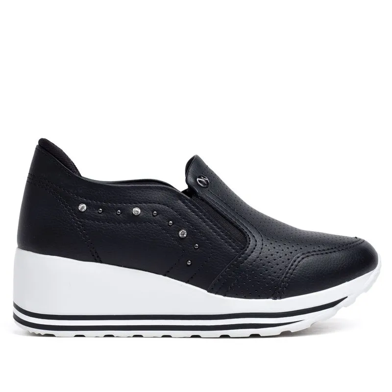 Tênis Feminino Kolosh Hades Anabela Preto - 38