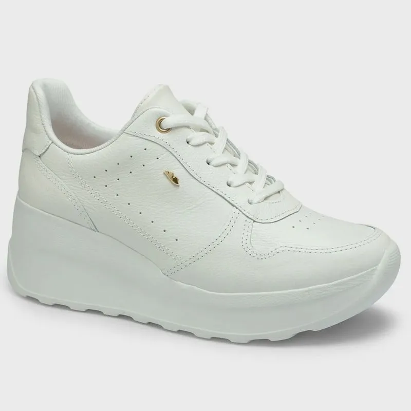 Tênis Feminino Jogging Anabela Renton White Dakota G9461-0001