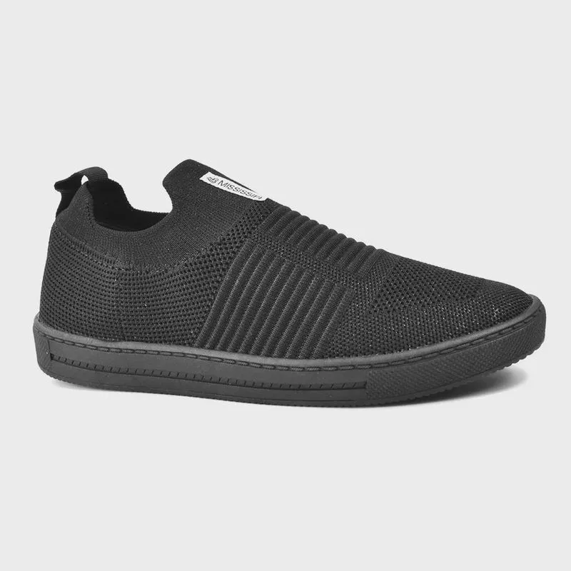Tênis Mississipi Slip On Casual Feminino Preto