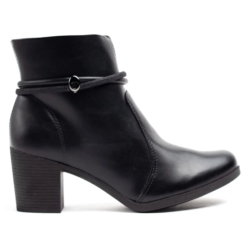 Bota Feminina Dakota de Cano Curto com Tiras Preto - 35