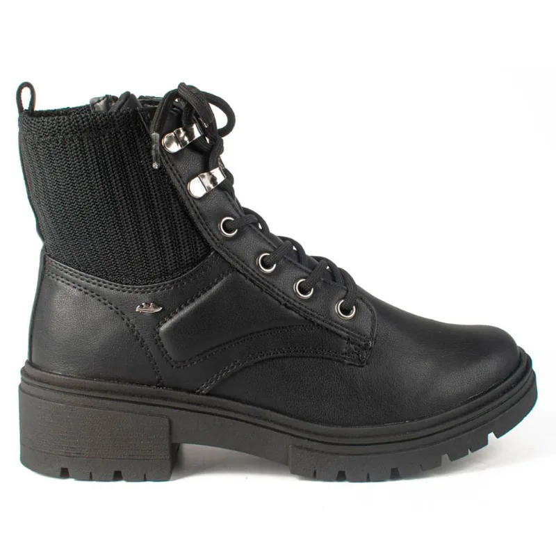 Coturno Feminino Dakota com Recorte em Tecido Preto - 35