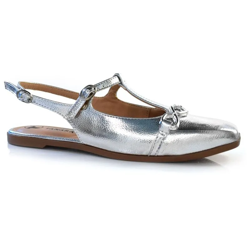 Sapatilha Feminina Tanara Prata T8351 38
