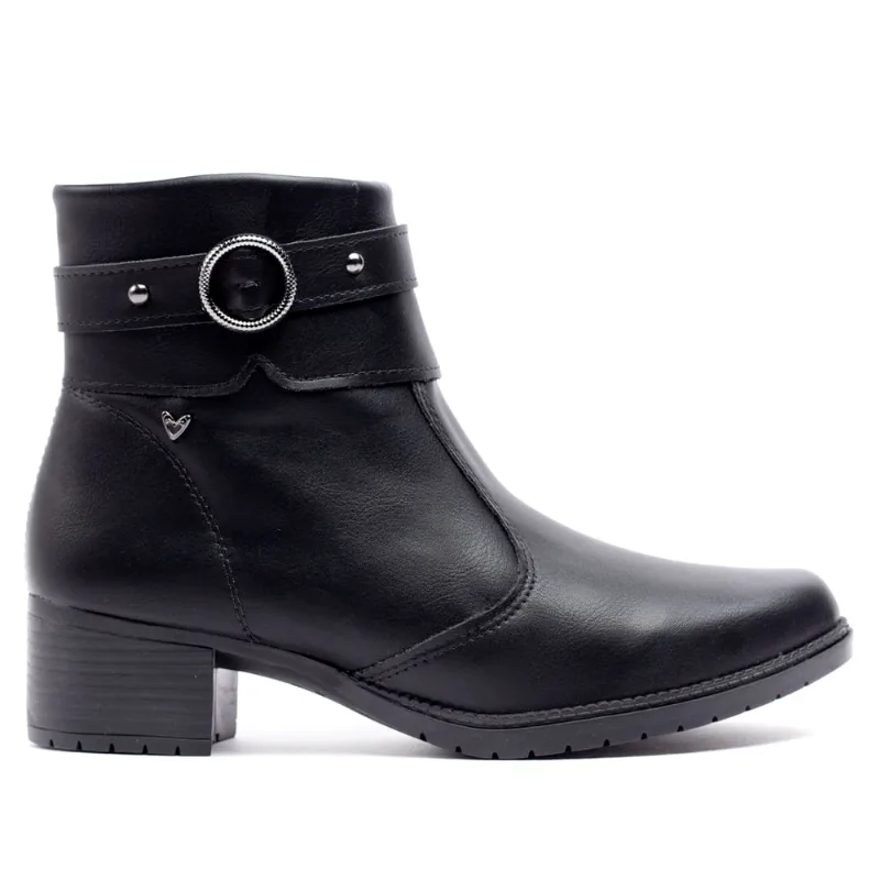 Bota Feminina Mississipi de Cano Curto Preta - 34