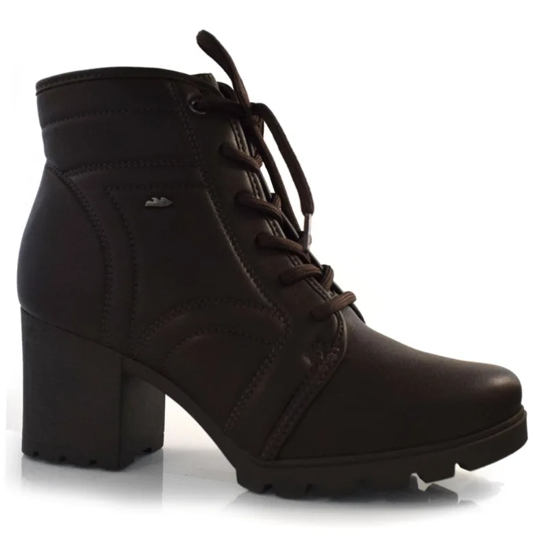 Coturno de Salto Bloco Feminino Dakota Marrom G9601 38