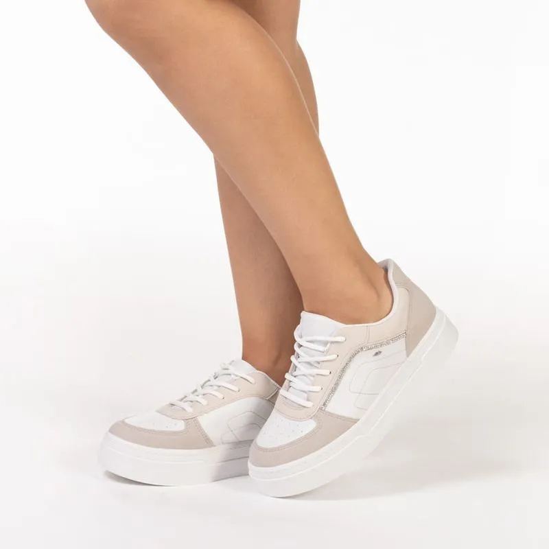 Tênis Casual Off White Strass Dakota Feminino 39